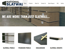 Tablet Screenshot of nationalslatwall.com